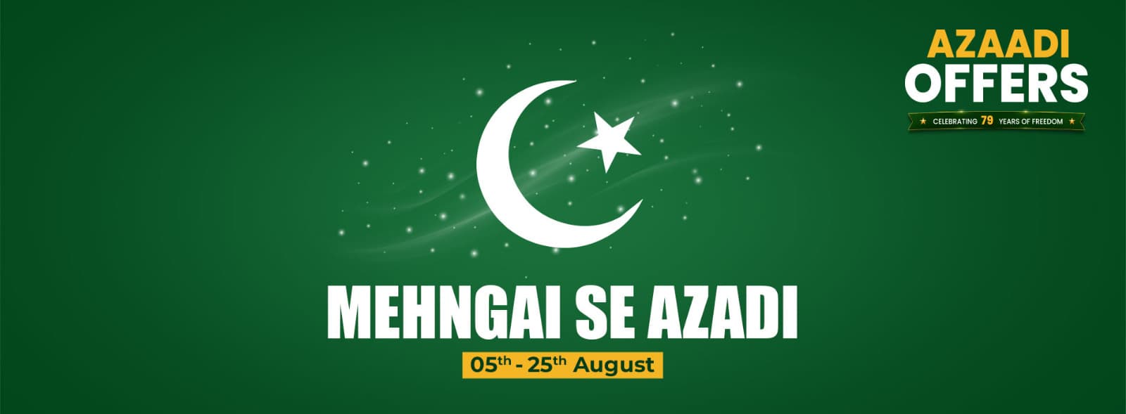 AZAADI OFFERS Mehngai Se Azaadi Celebrate Independence with amazing deals at Umar Electronics